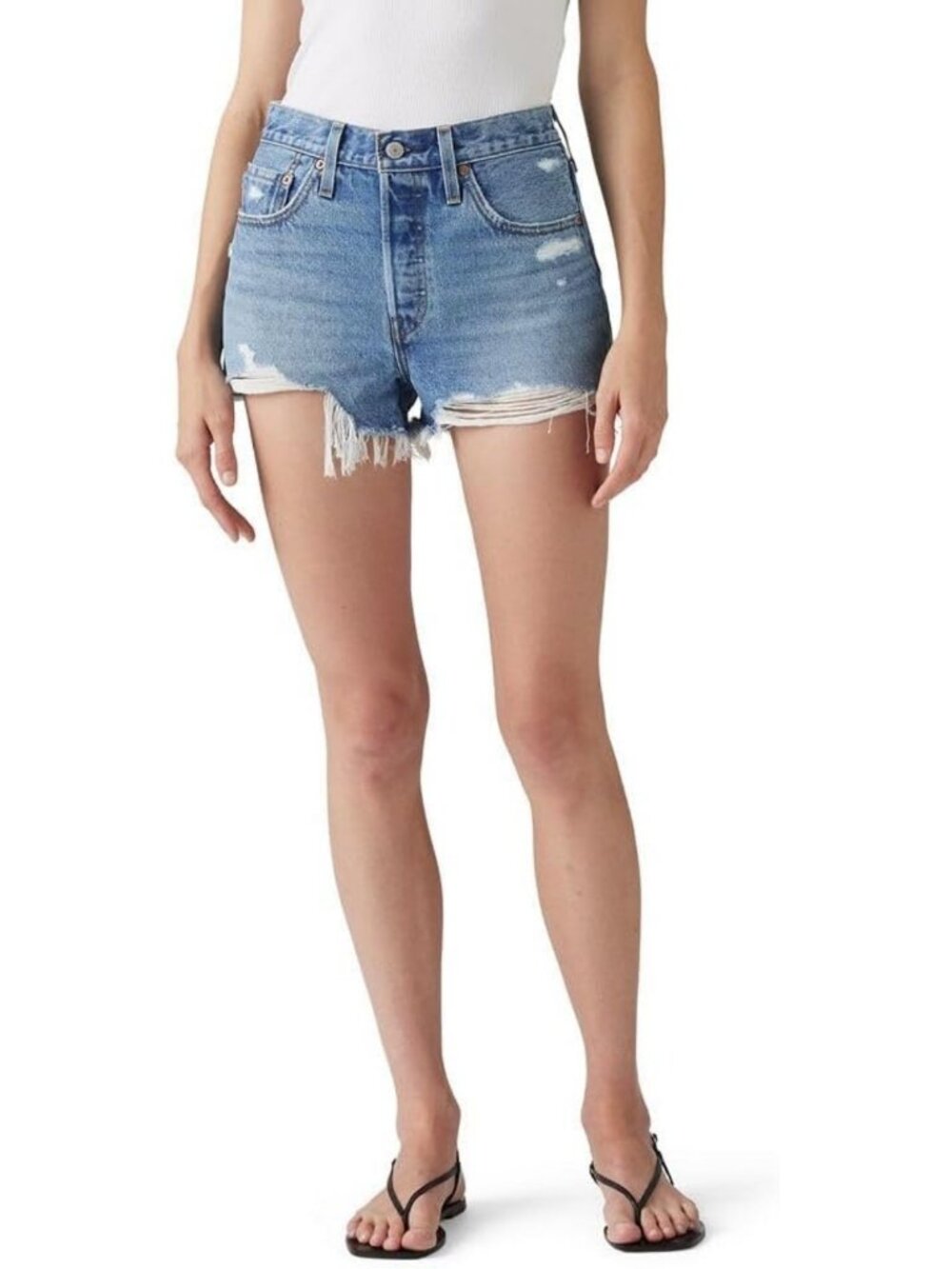 High-Waisted Women's Denim 501 Original Shorts - Classic Fit, Summer Essential